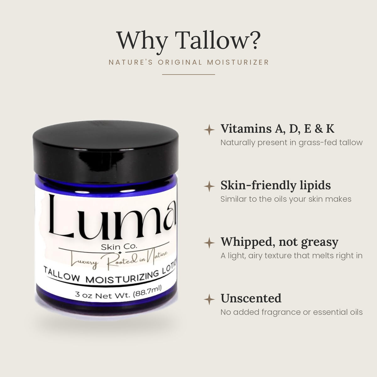 Whipped Tallow Moisturizer-Unscented